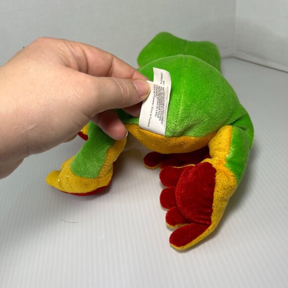 Ganz Webkinz Tree Frog Plush HM109 Green Red Orange NO CODE 10" Soft Cute - Picture 8 of 8